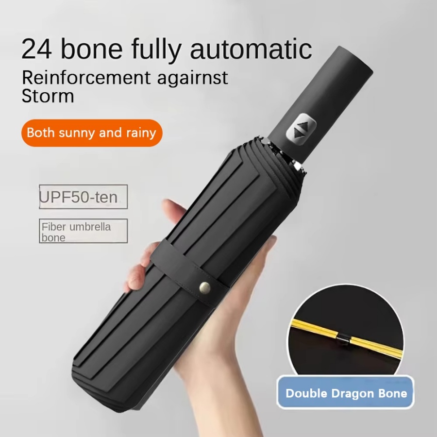 Parasol Umbrella Large - 24 Bones 106cm Automatic Umbrella for