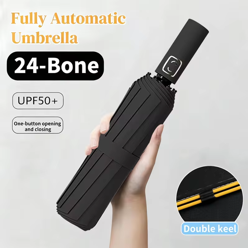 Parasol Umbrella Large - Fully Automatic Opening and Closing Umbrella
