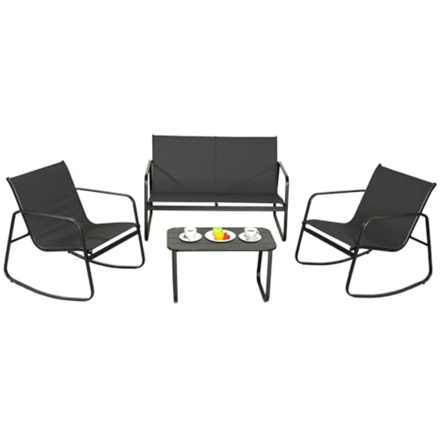 Outdoor Furniture Patio - GEONKAI 4 Piece Patio Furniture Set