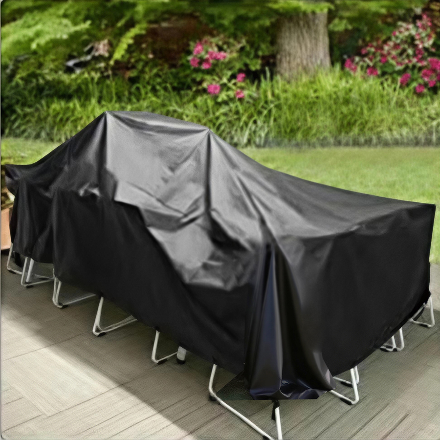 Outdoor Furniture Waterproof - Durable Pure Black PVC Waterproof and