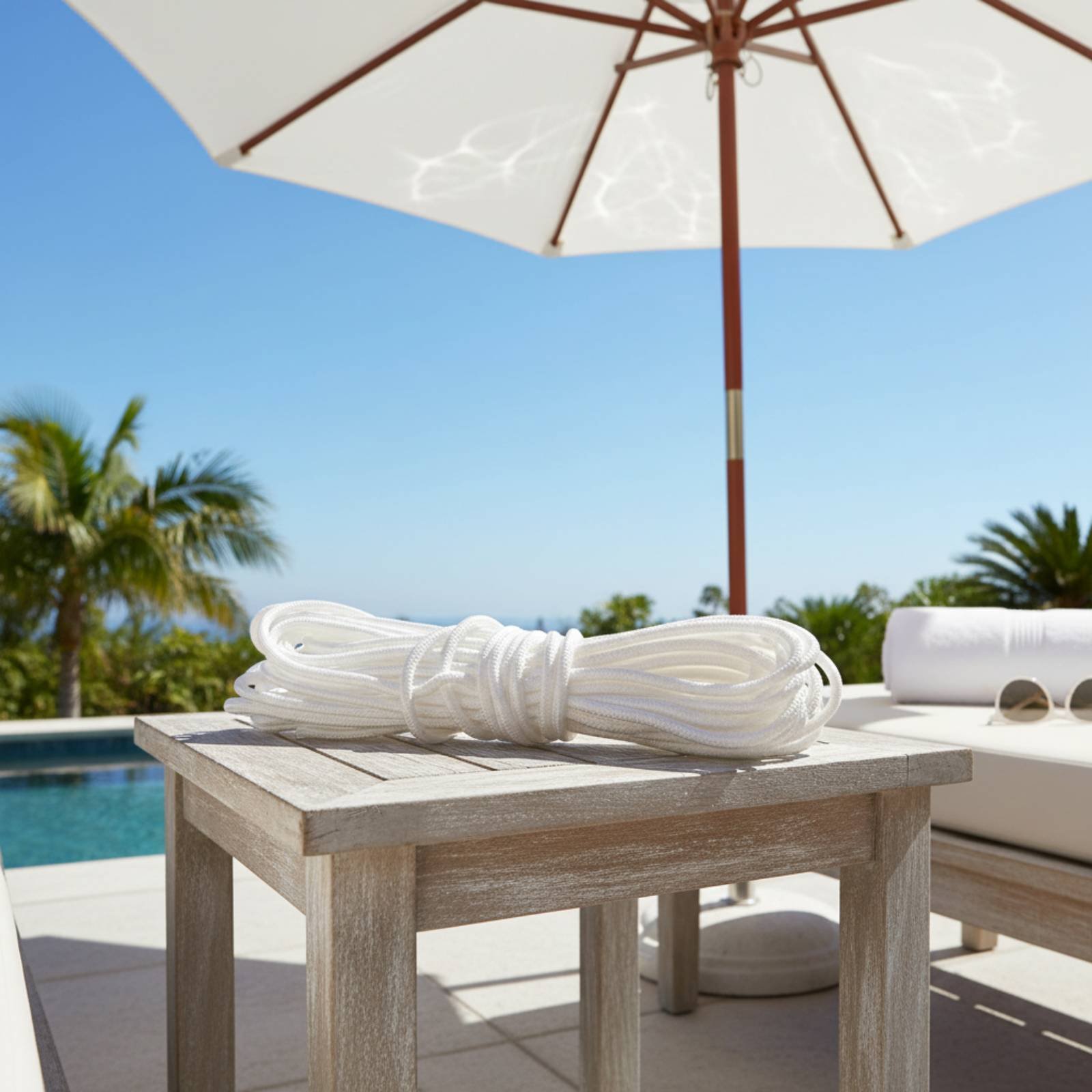 Outdoor Furniture Patio - Roman Umbrella Pull Rope Wear-Resistant Patio