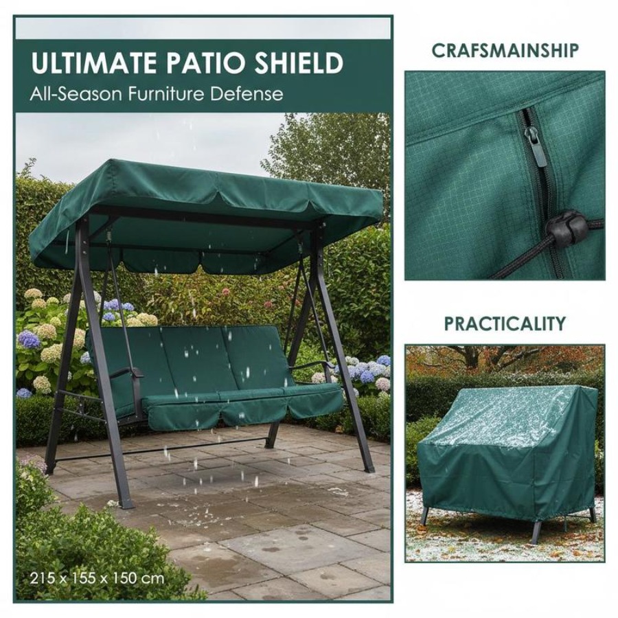 Patio 3 Seater Swing Chair Ben - Outdoor Furniture Waterproof ulasan dan harga