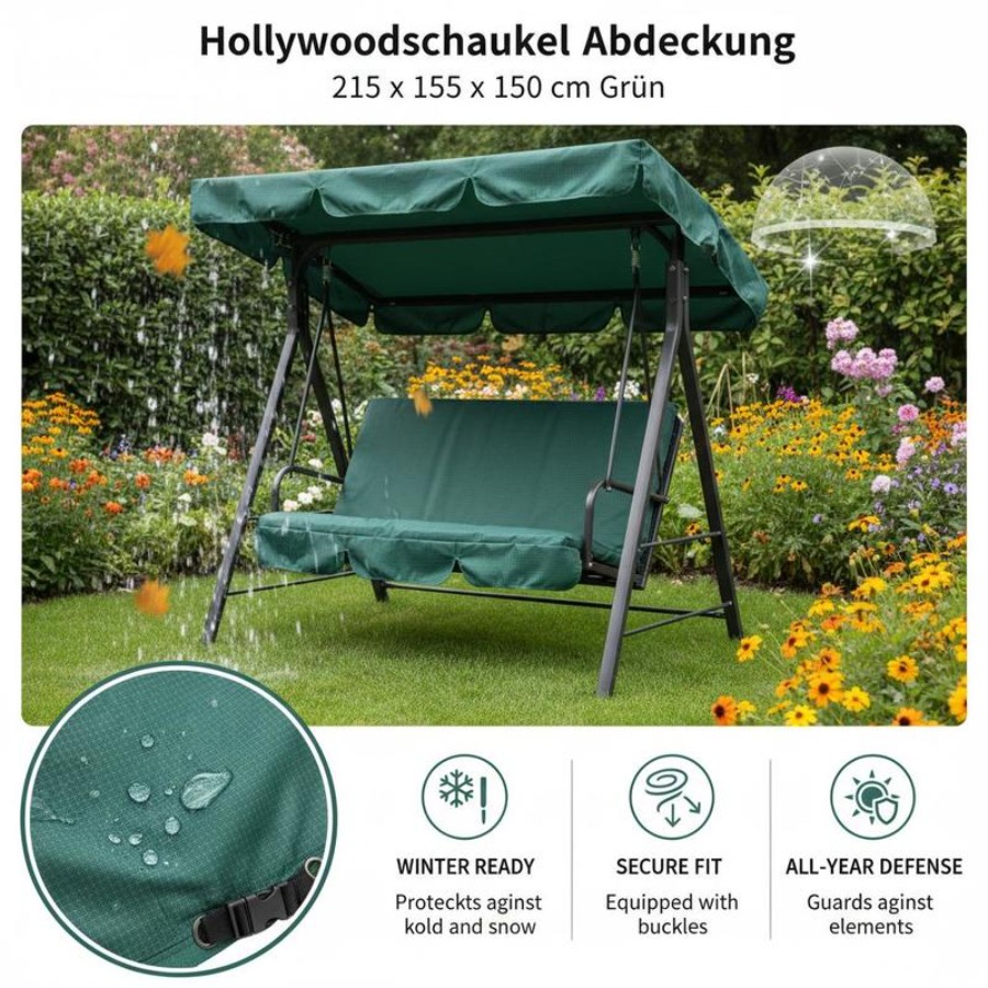 Patio 3 Seater Swing Chair Ben - Outdoor Furniture Waterproof ulasan dan harga