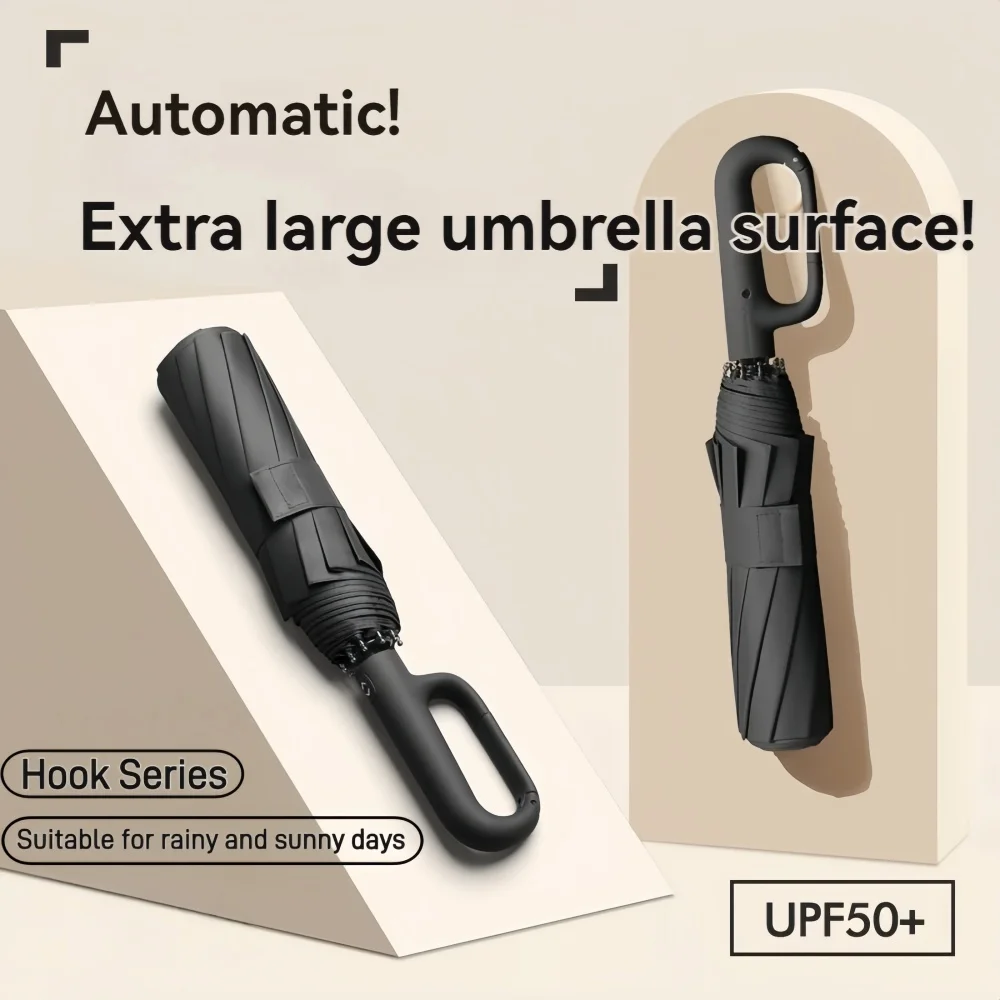 Strong Windproof Automatic Umb - Parasol Umbrella Large ulasan dan harga