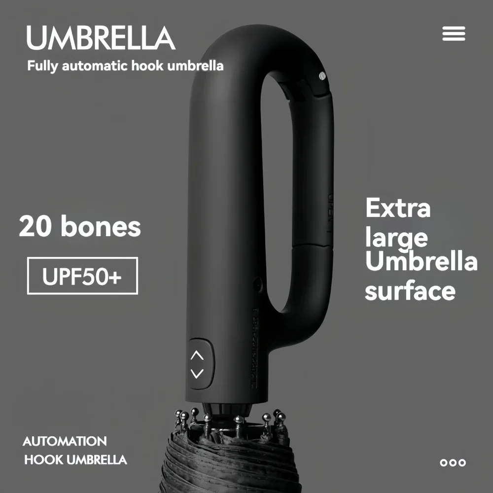 Strong Windproof Automatic Umb - Parasol Umbrella Large ulasan dan harga