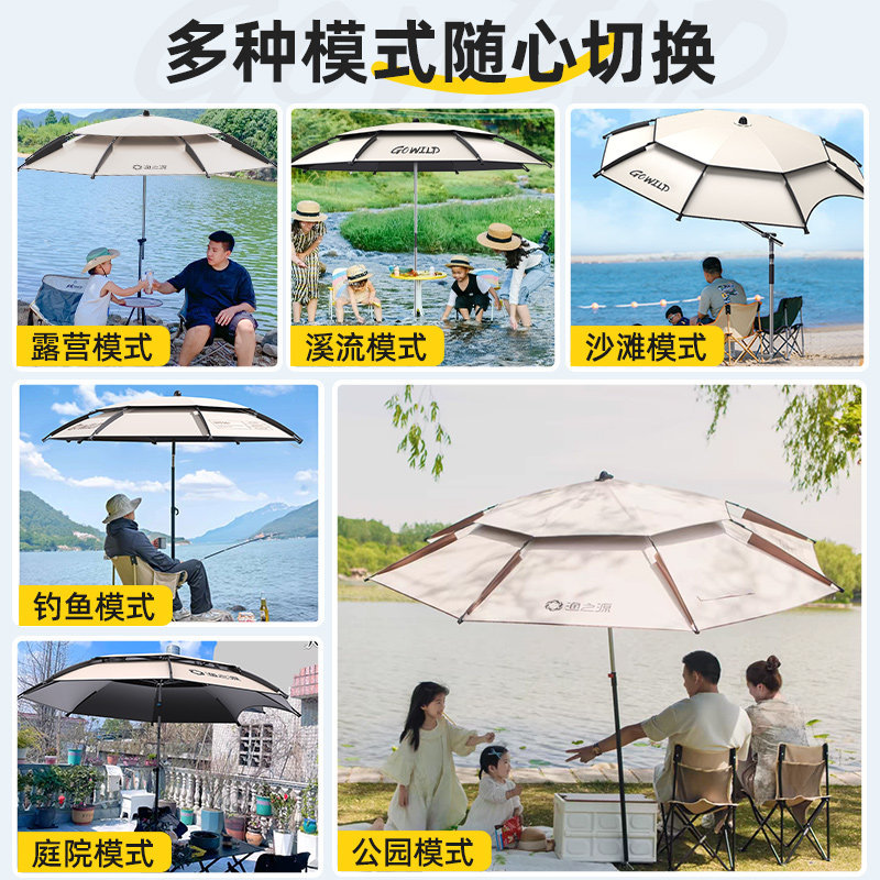 YUZHIYUAN Large Sunscreen Beac - Parasol Umbrella Large ulasan dan harga