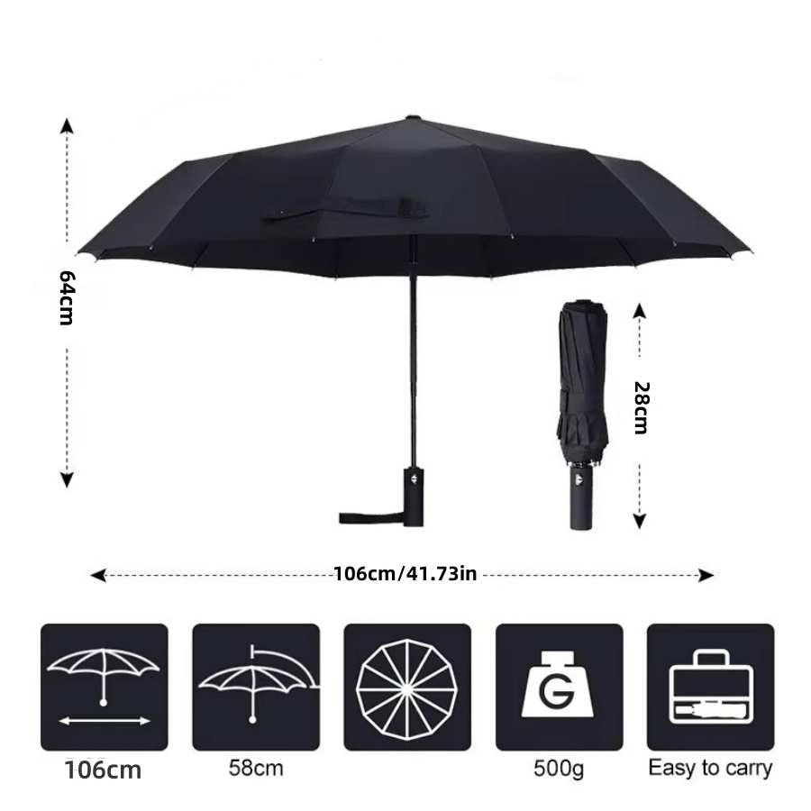 24 Bones 106cm Automatic Umbre - Parasol Umbrella Large ulasan dan harga