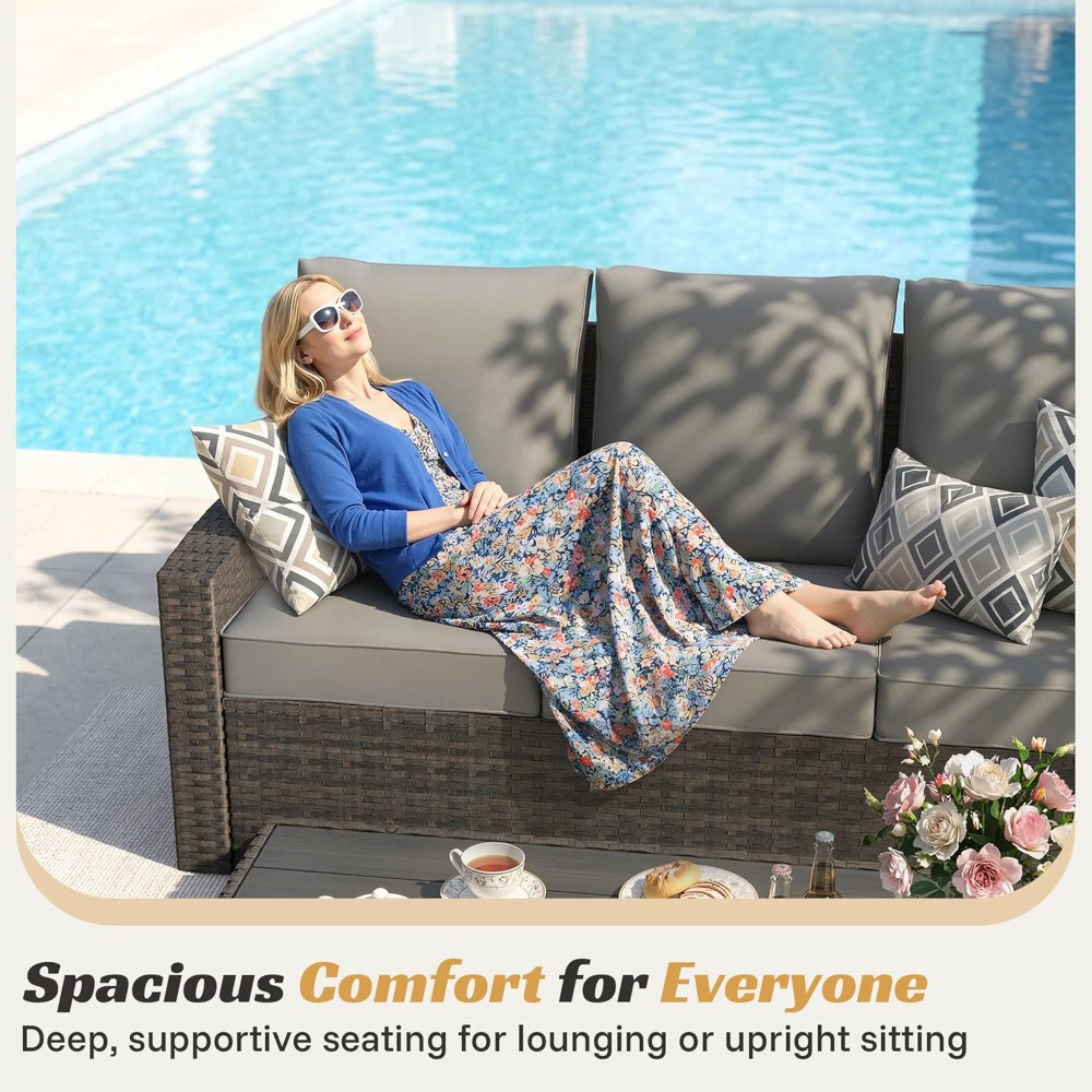 Outdoor Patio Furniture Set-6  - Outdoor Furniture Recliner Set ulasan dan harga