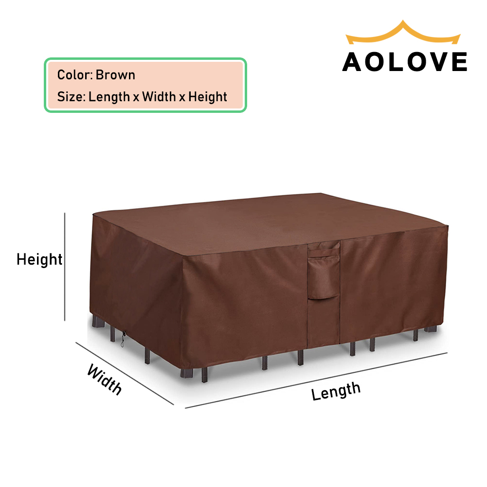 Brown 420D HEAVY DUTY Outdoor  - Outdoor Furniture Heavy ulasan dan harga