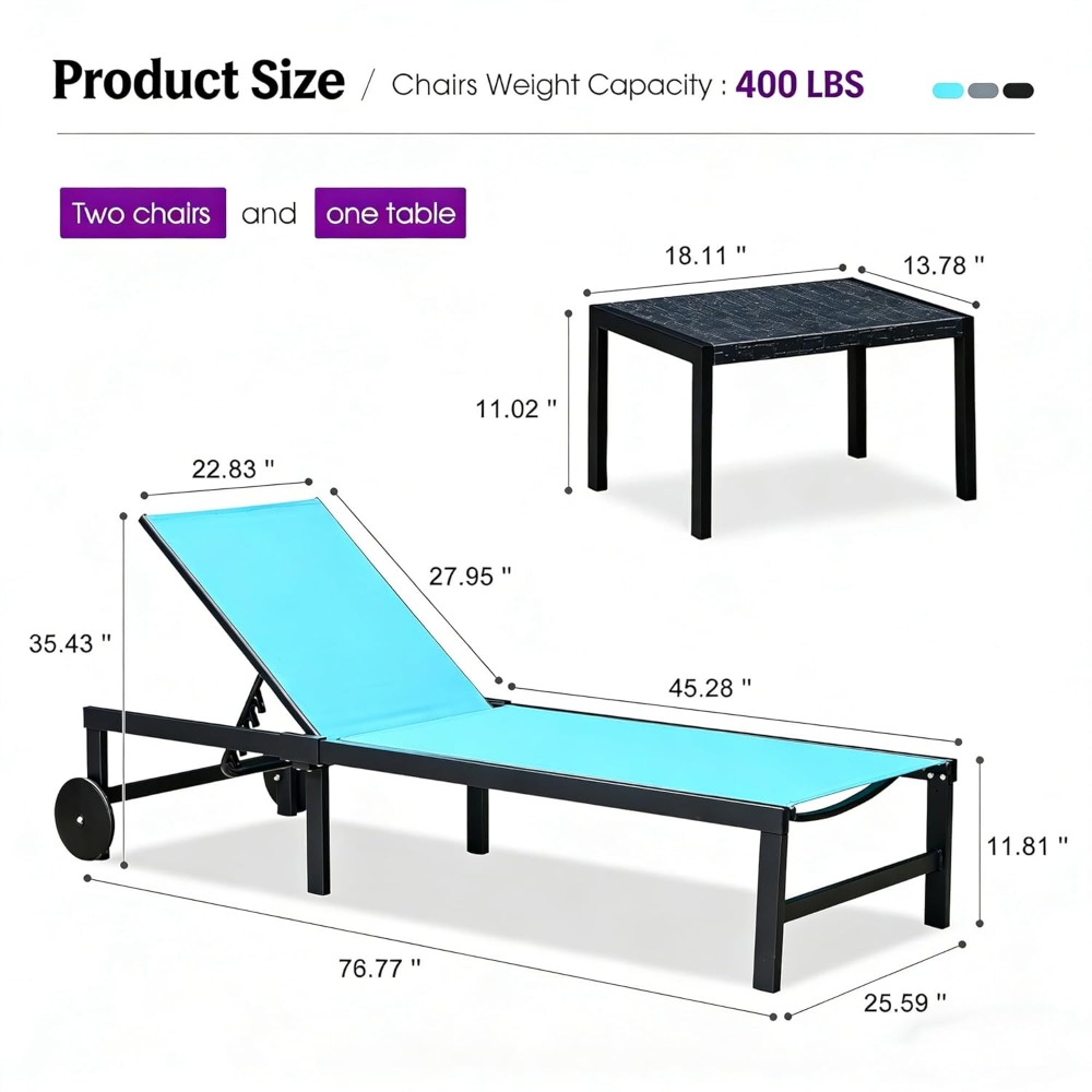Outdoor Chaise Lounge Chairs S - Outdoor Furniture Recliner Set ulasan dan harga