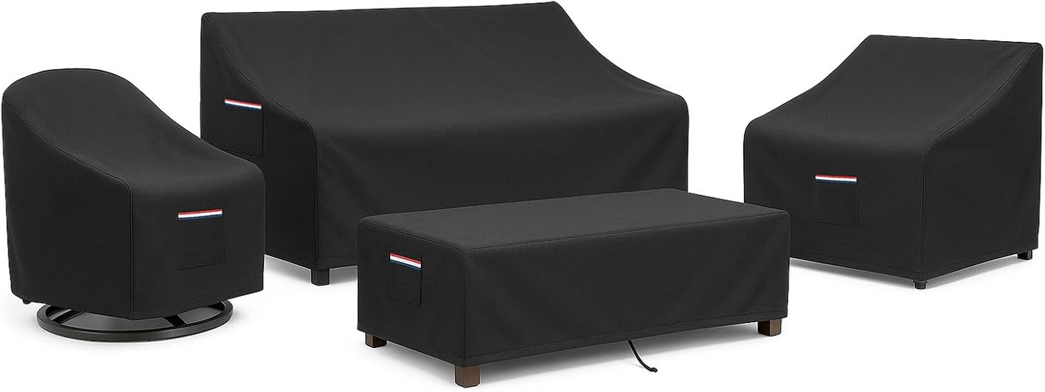 4-Piece Patio Furniture Cover  - Outdoor Furniture Heavy ulasan dan harga