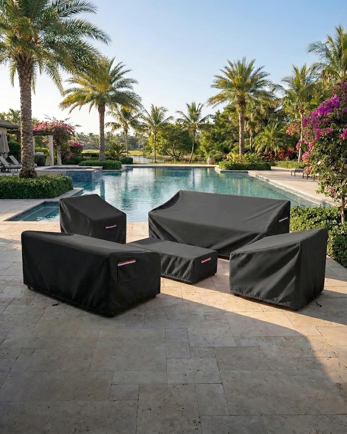 4-Piece Patio Furniture Cover  - Outdoor Furniture Heavy ulasan dan harga