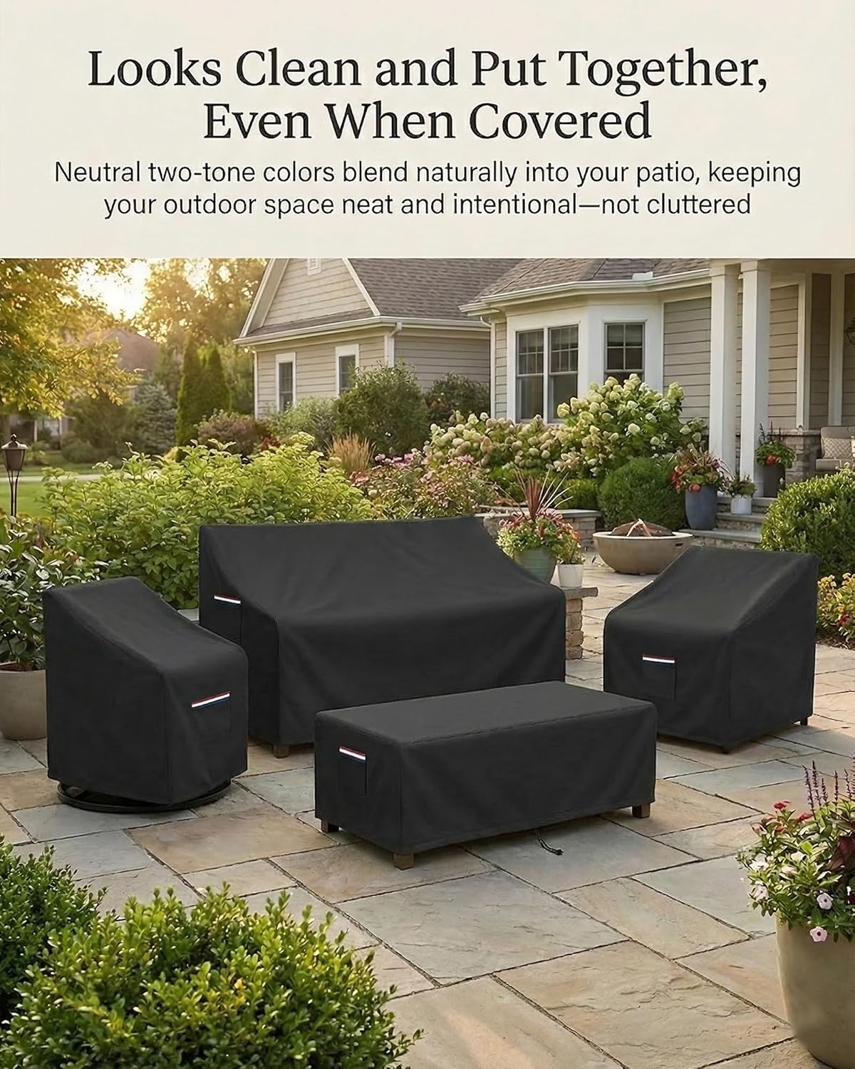 4-Piece Patio Furniture Cover  - Outdoor Furniture Heavy ulasan dan harga
