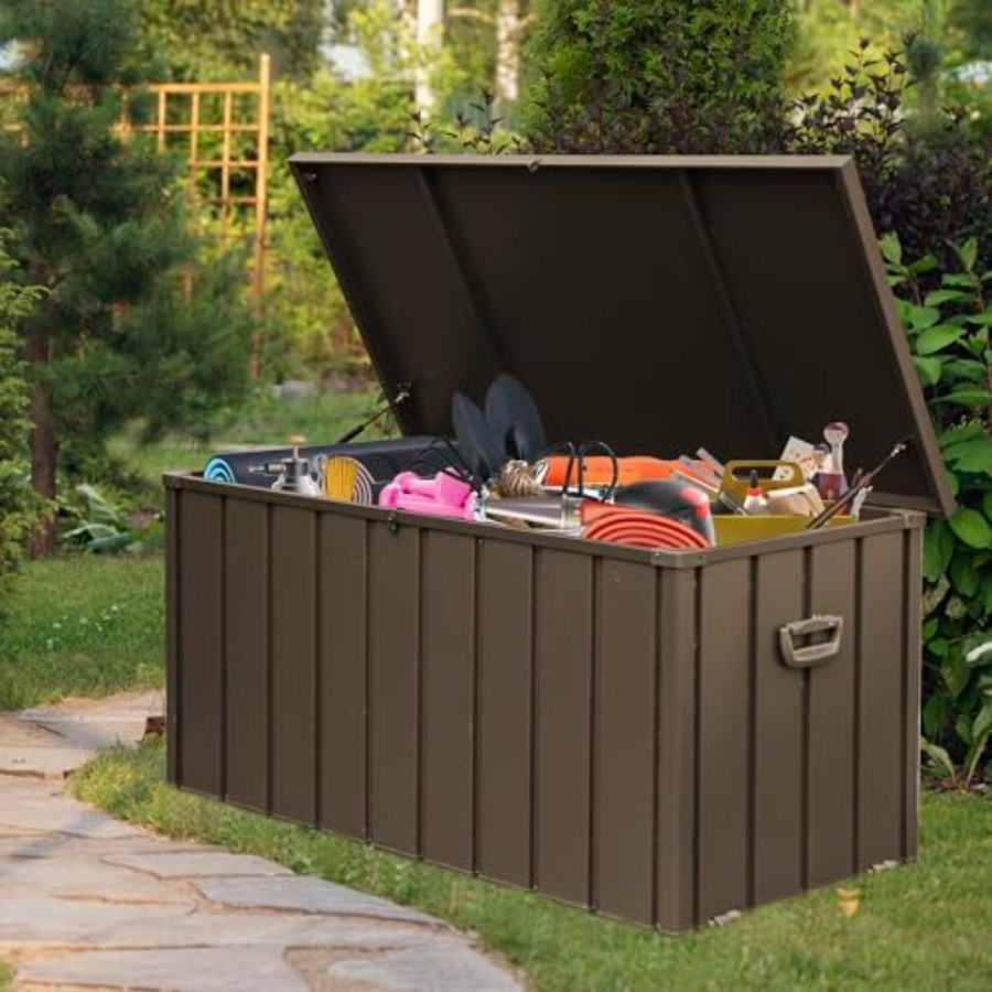 160 Gallon Deck Box Outdoor St - Outdoor Furniture Wooden ulasan dan harga