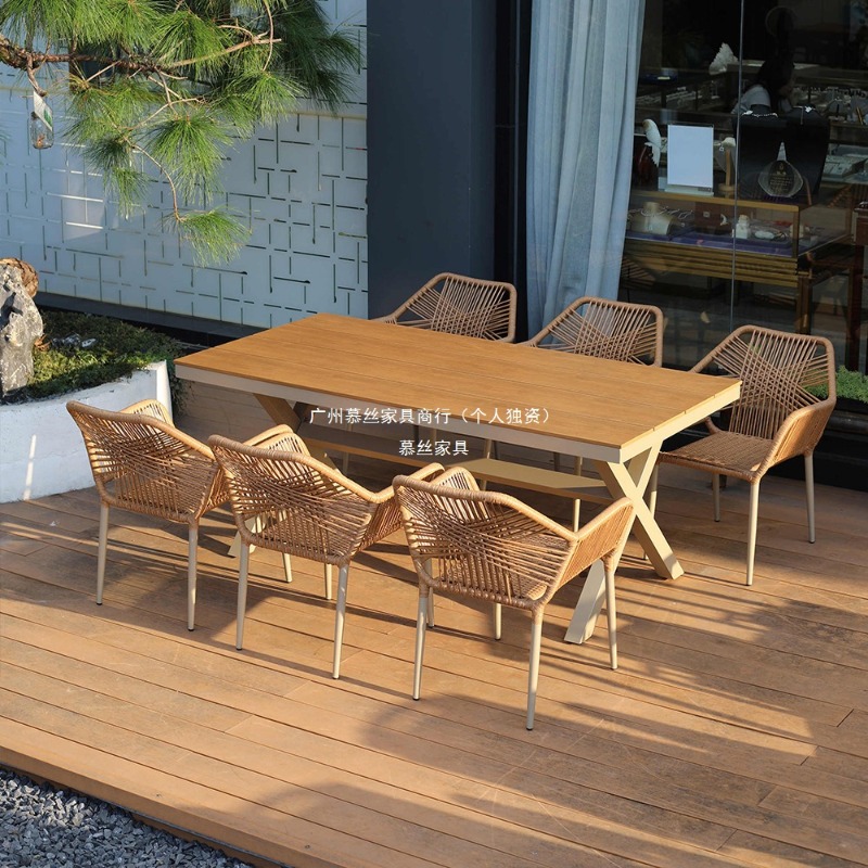 Outdoor Rattan Table Chair Set - Outdoor Furniture With Umbrella ulasan dan harga