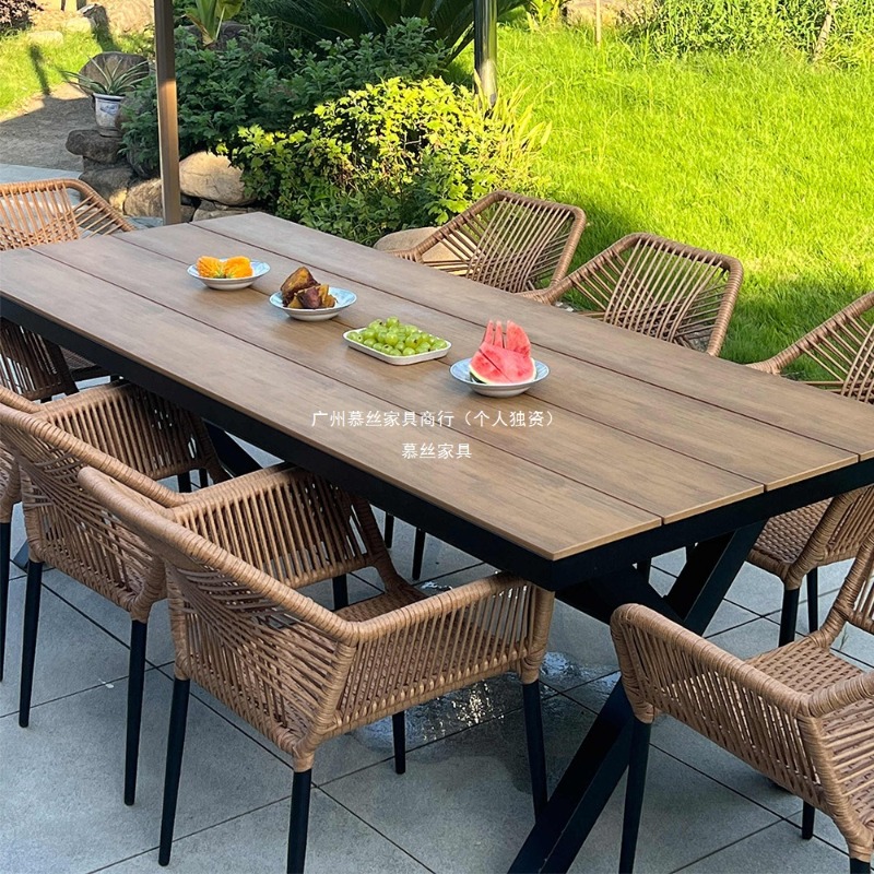 Outdoor Rattan Table Chair Set - Outdoor Furniture With Umbrella ulasan dan harga