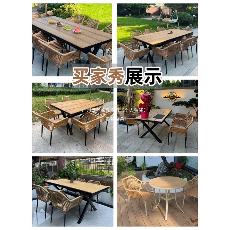Outdoor Rattan Table Chair Set - Outdoor Furniture With Umbrella ulasan dan harga