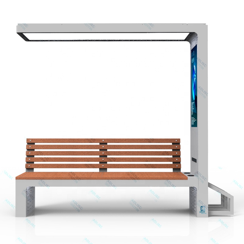 Urban Modern Smart Solar Cell  - Outdoor Furniture Wooden ulasan dan harga