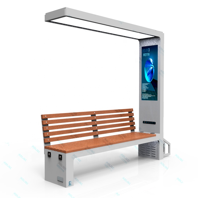 Urban Modern Smart Solar Cell  - Outdoor Furniture Wooden ulasan dan harga