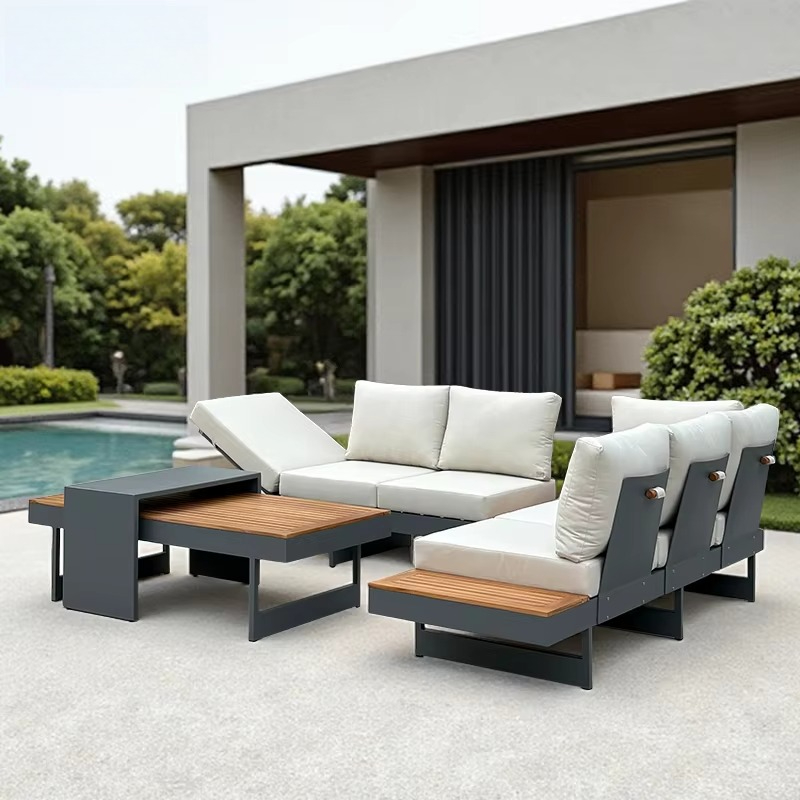 Modern Outdoor Teak Sofa Set G - Outdoor Furniture On Sale ulasan dan harga