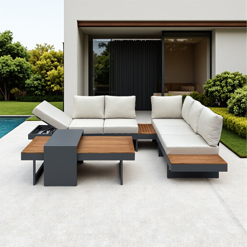 Modern Outdoor Teak Sofa Set G - Outdoor Furniture On Sale ulasan dan harga