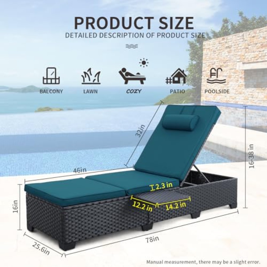 Outdoor Chaise Lounge Chairs f - Outdoor Furniture Recliner Set ulasan dan harga