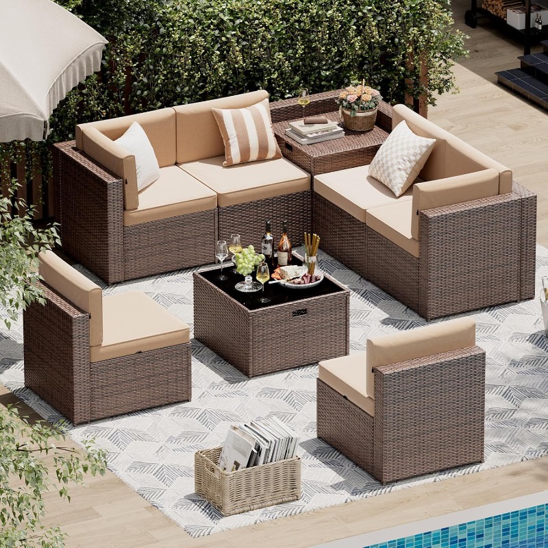 Aoxun Patio Furniture Set, Wic - Outdoor Furniture On Sale ulasan dan harga