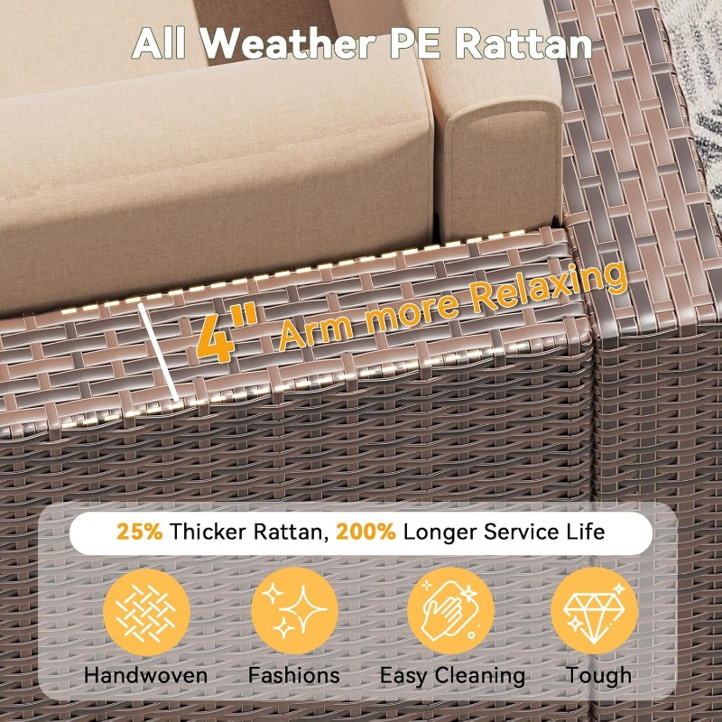Aoxun Patio Furniture Set, Wic - Outdoor Furniture On Sale ulasan dan harga