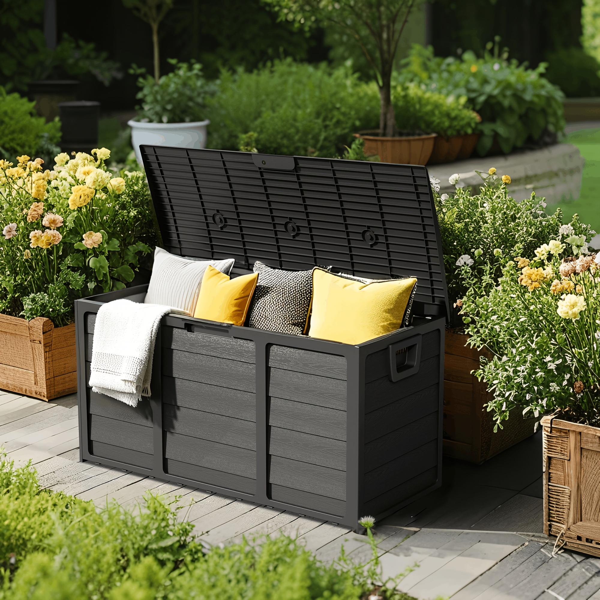 Weatherproof Resin Storage, 75 - Outdoor Furniture Patio ulasan dan harga