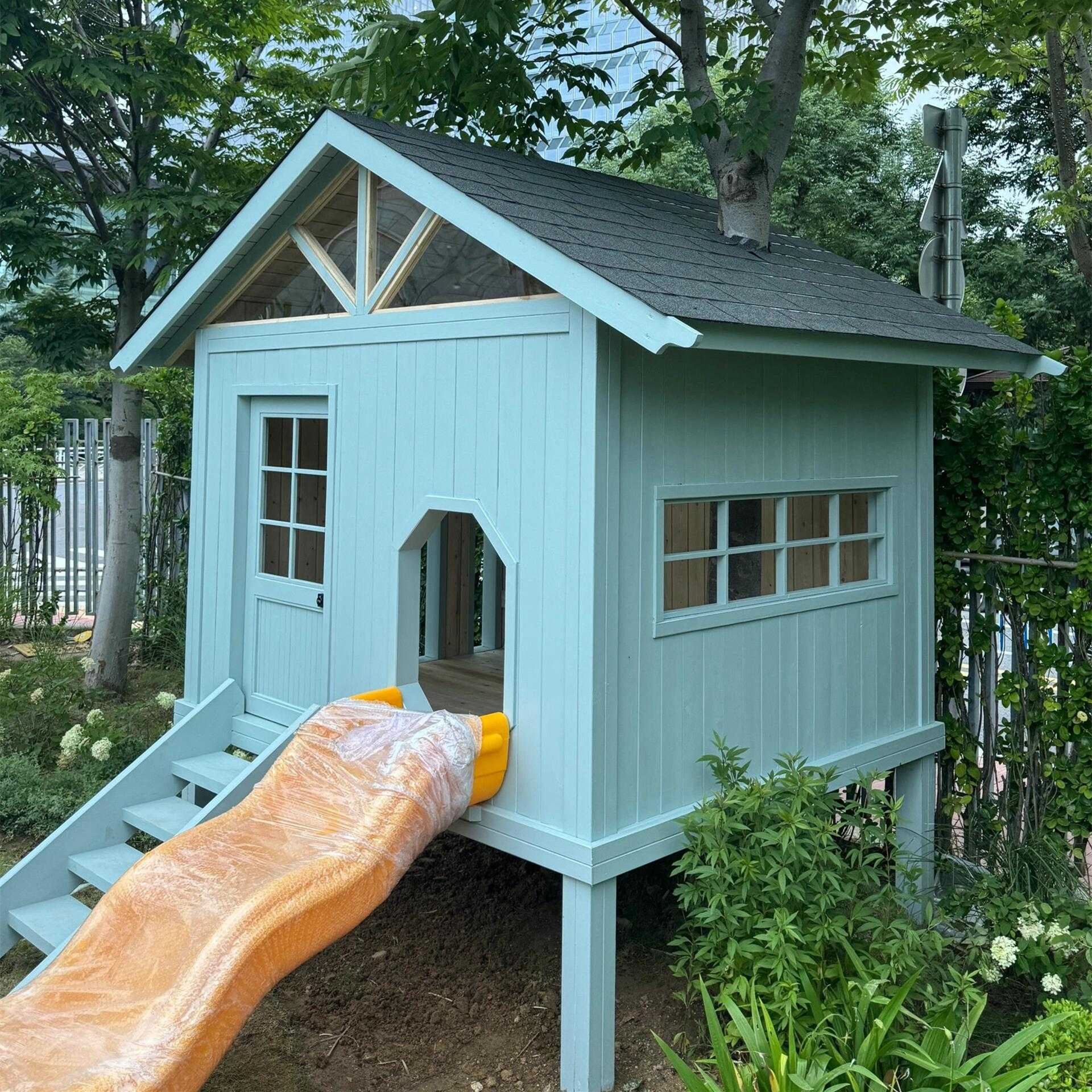 Kindergarten Playhouse Outdoor - Outdoor Furniture Wooden ulasan dan harga