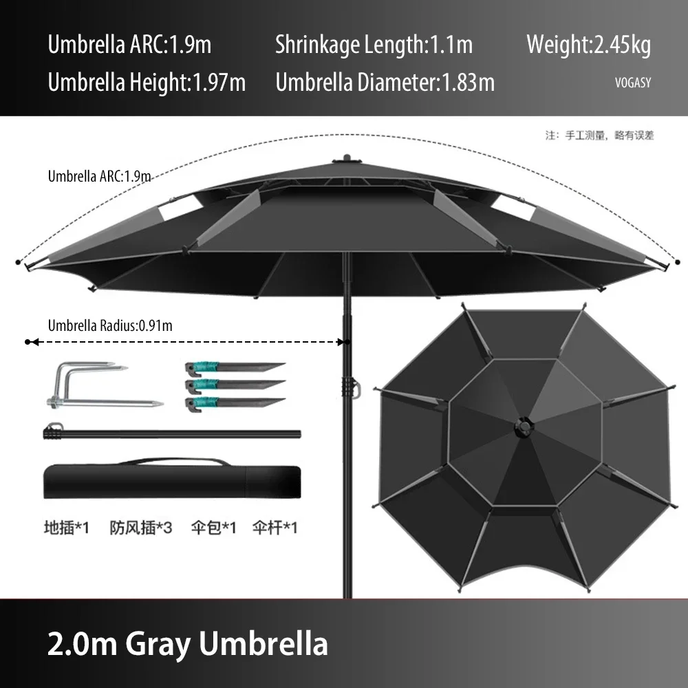 1PC Double-Layer Foldable Larg - Parasol Umbrella Large ulasan dan harga