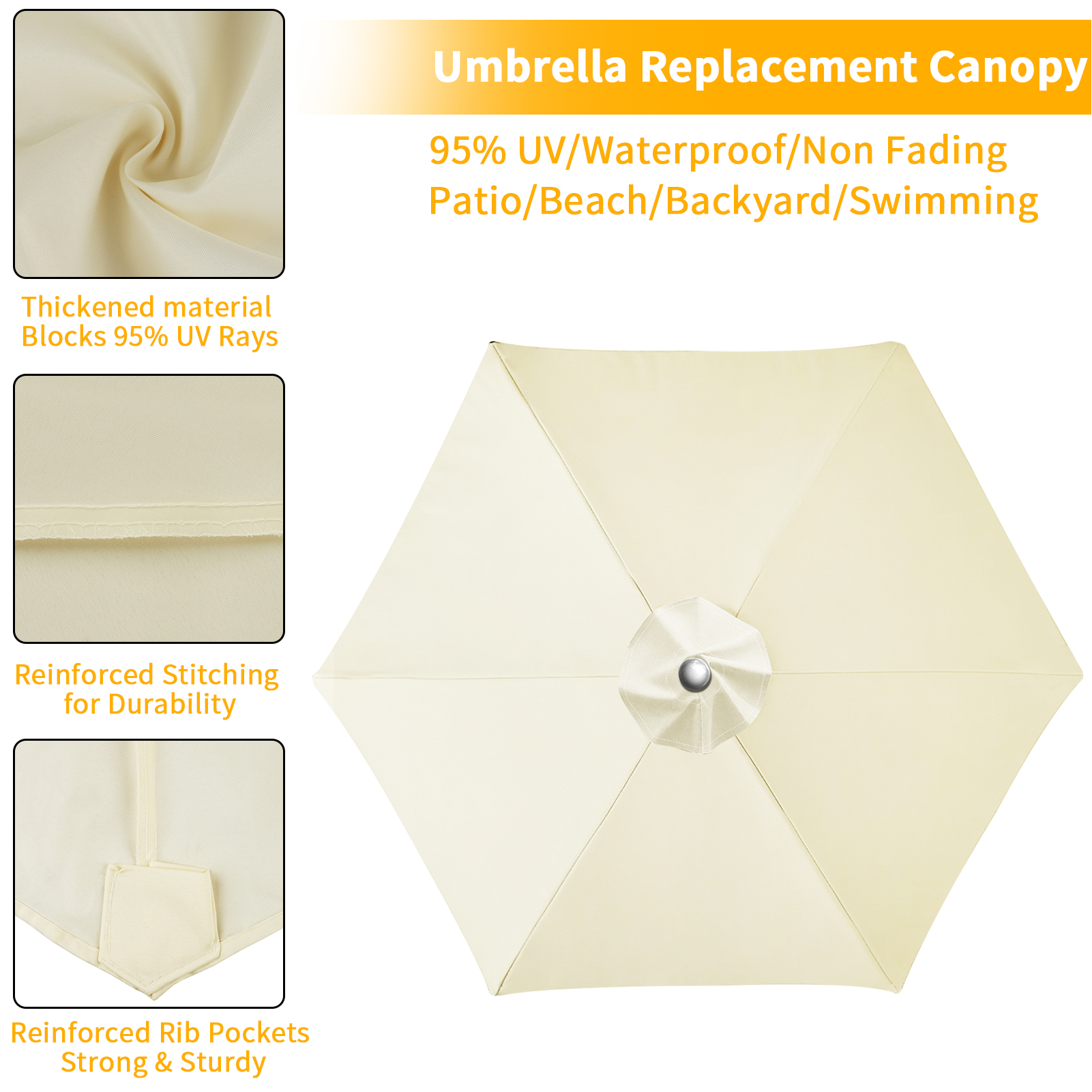 Waterproof Replacement Umbrell - Outdoor Furniture With Umbrella ulasan dan harga