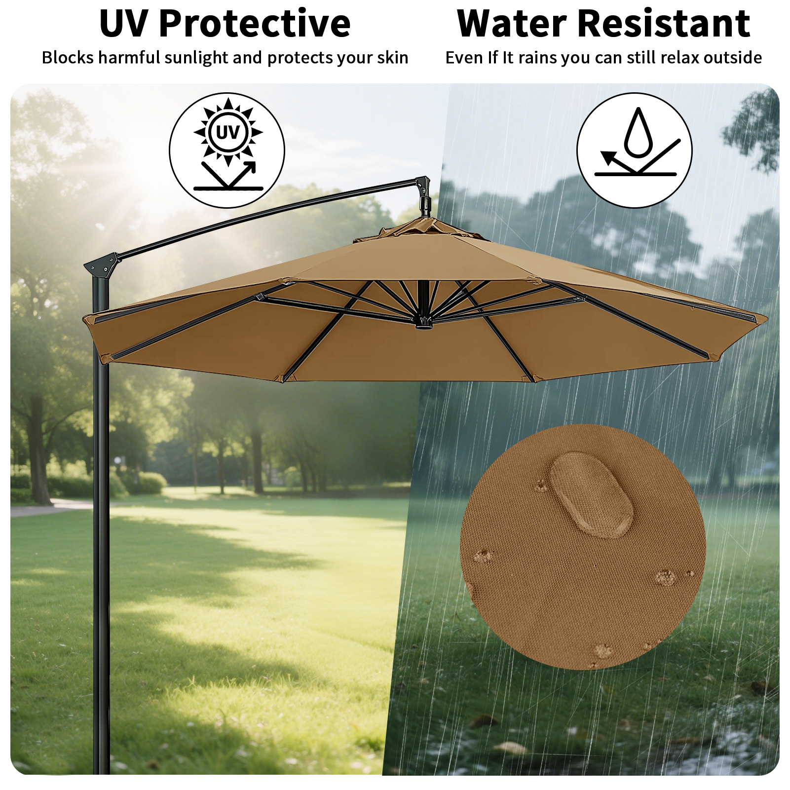 Waterproof Replacement Umbrell - Outdoor Furniture With Umbrella ulasan dan harga