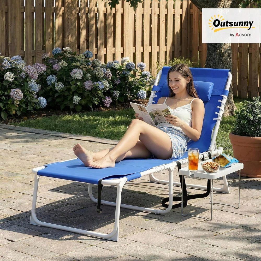 Tanning Chair Set Of 2 With Fa - Outdoor Furniture Recliner Set ulasan dan harga