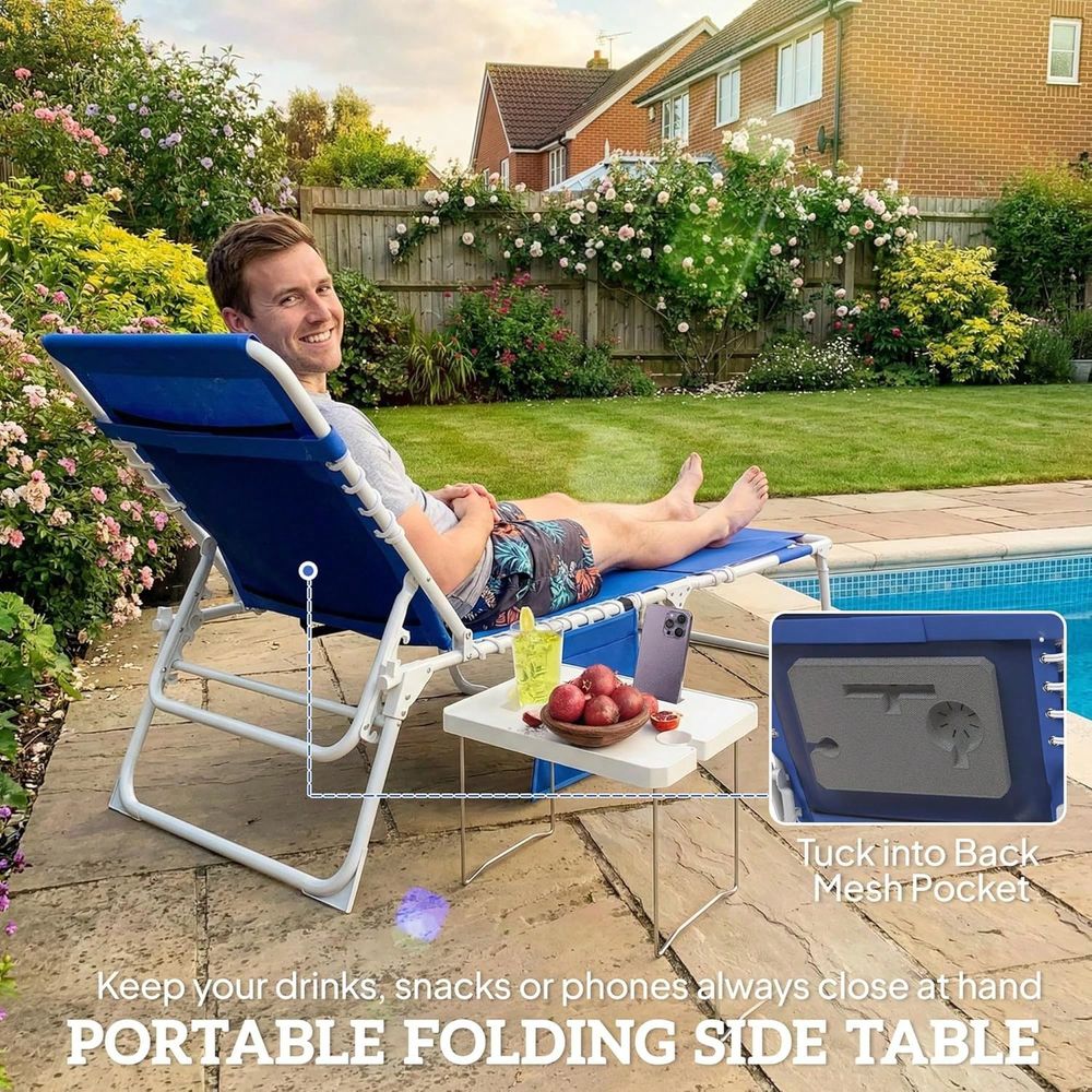 Tanning Chair Set Of 2 With Fa - Outdoor Furniture Recliner Set ulasan dan harga