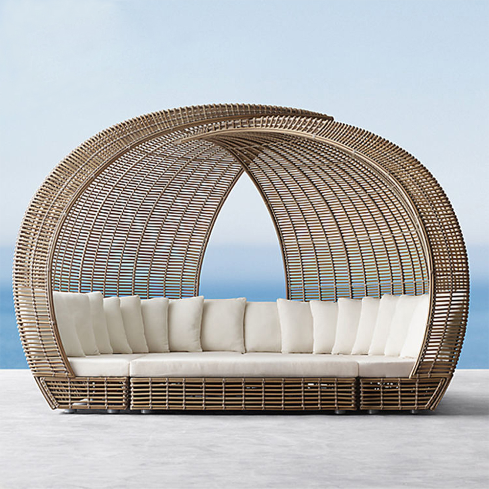 High Quality PE Rattan Waterpr - Outdoor Furniture Recliner Set ulasan dan harga