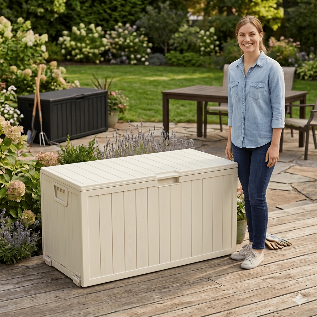 75/35 Gallon Outdoor Storage B - Outdoor Furniture Waterproof ulasan dan harga