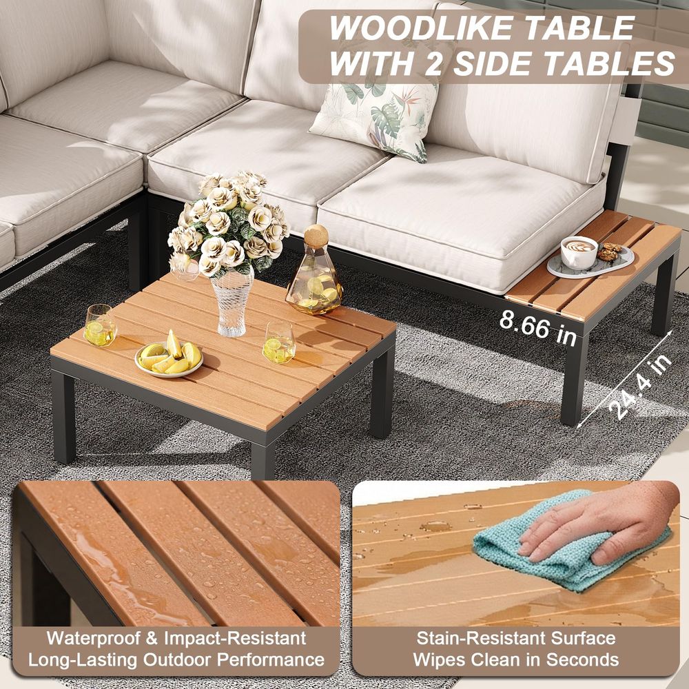 4Piece Patio Furniture Set,Met - Outdoor Furniture Recliner Set ulasan dan harga