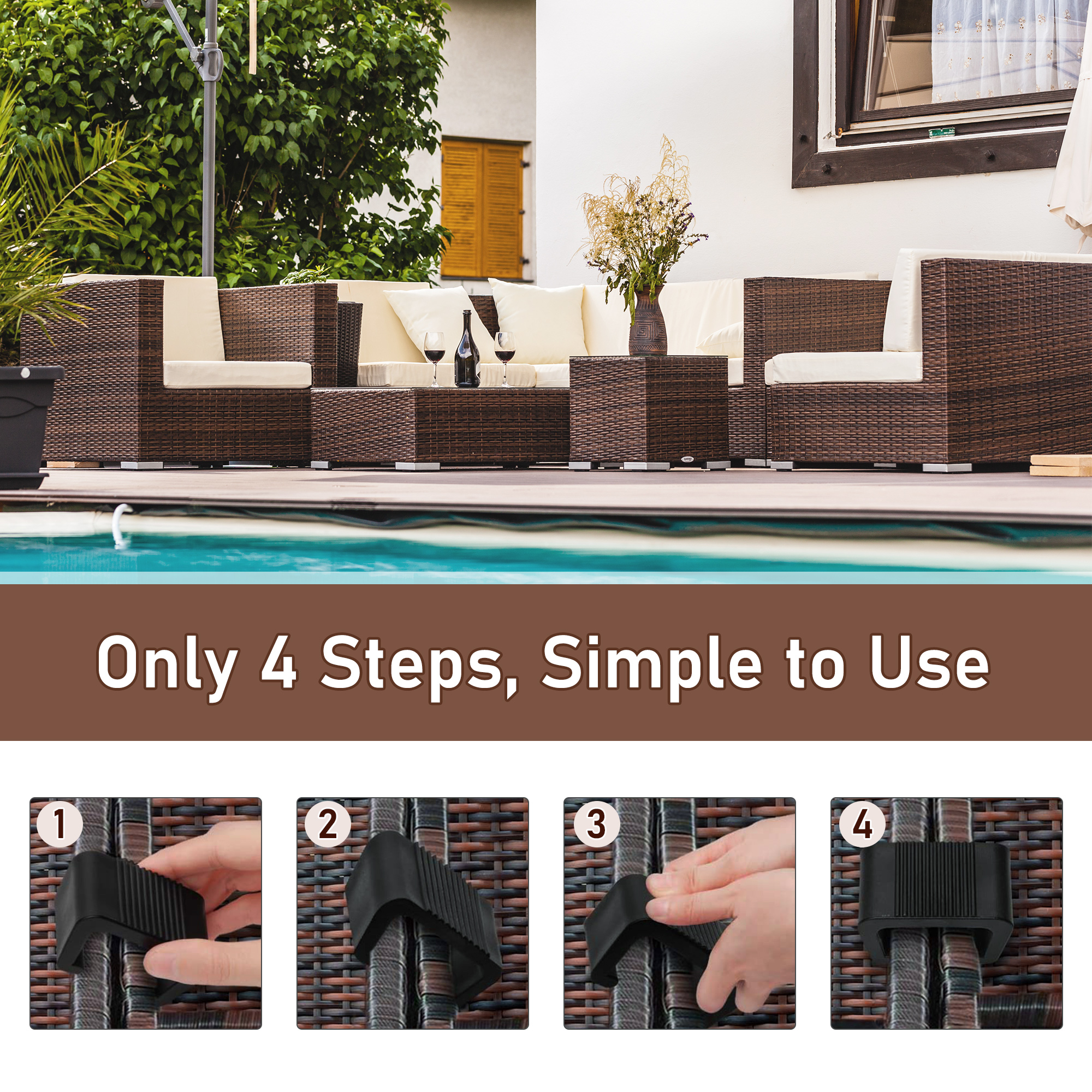 Set of 10 Outdoor Patio Wicker - Outdoor Furniture Patio ulasan dan harga