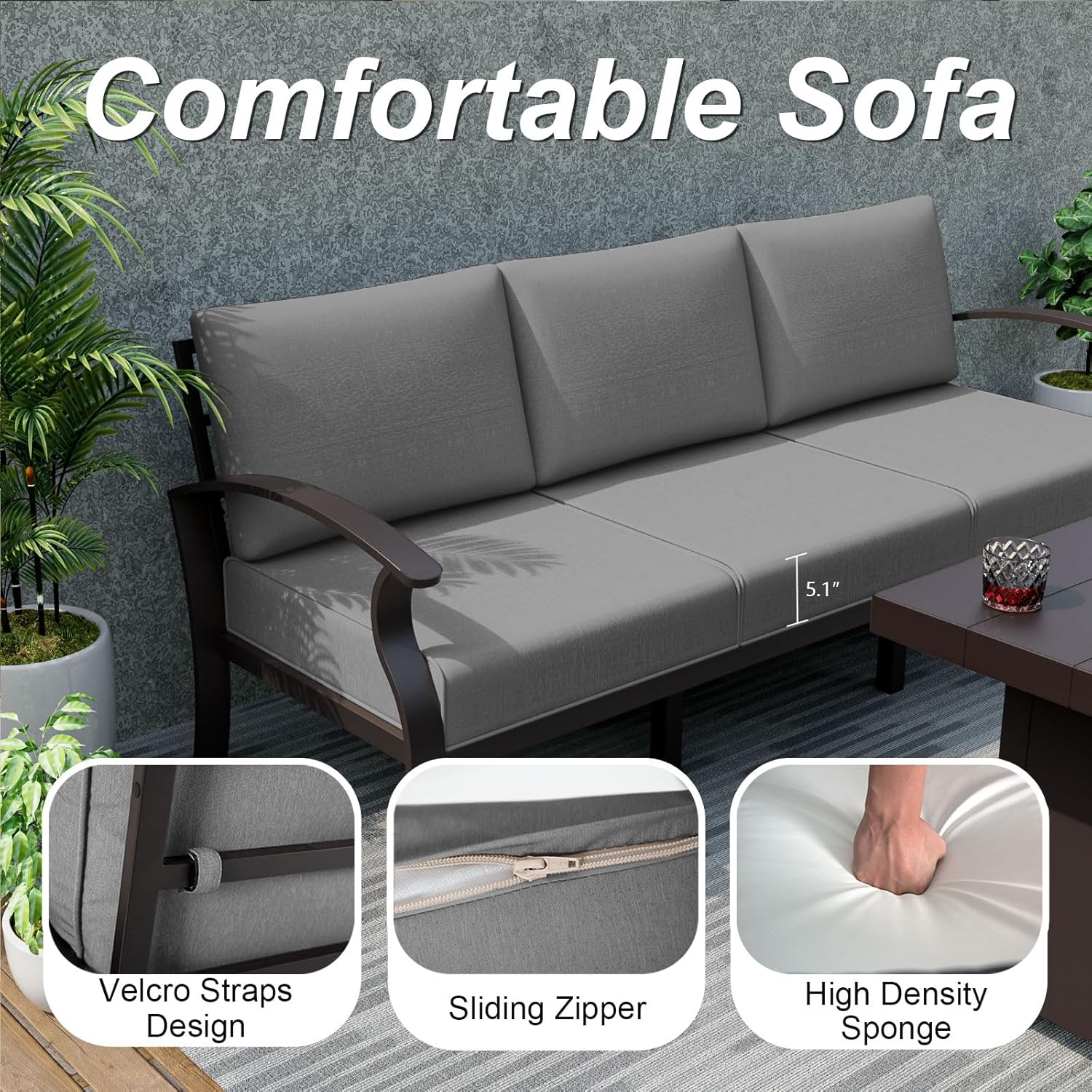 Aluminum Patio Furniture Set w - Outdoor Furniture On Sale ulasan dan harga
