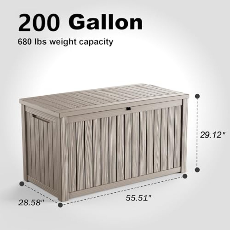 200 Gallon outdoor storage box - Outdoor Furniture Wooden ulasan dan harga