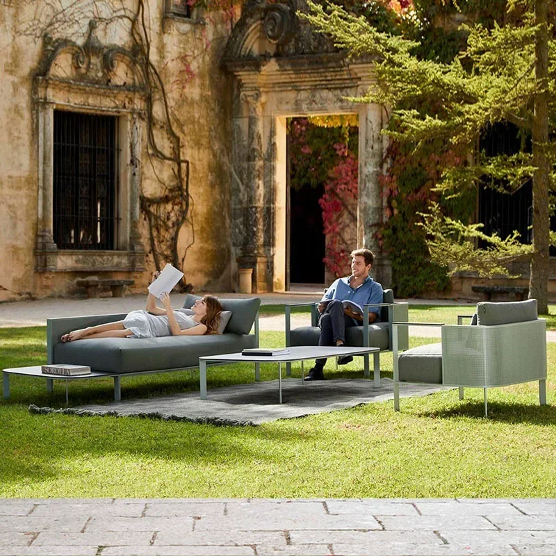 Outdoor sofa combination sales - Outdoor Furniture Recliner Set ulasan dan harga