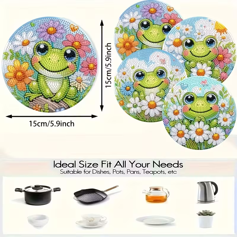 4-piece frog patterned wooden  - Outdoor Furniture Wooden ulasan dan harga