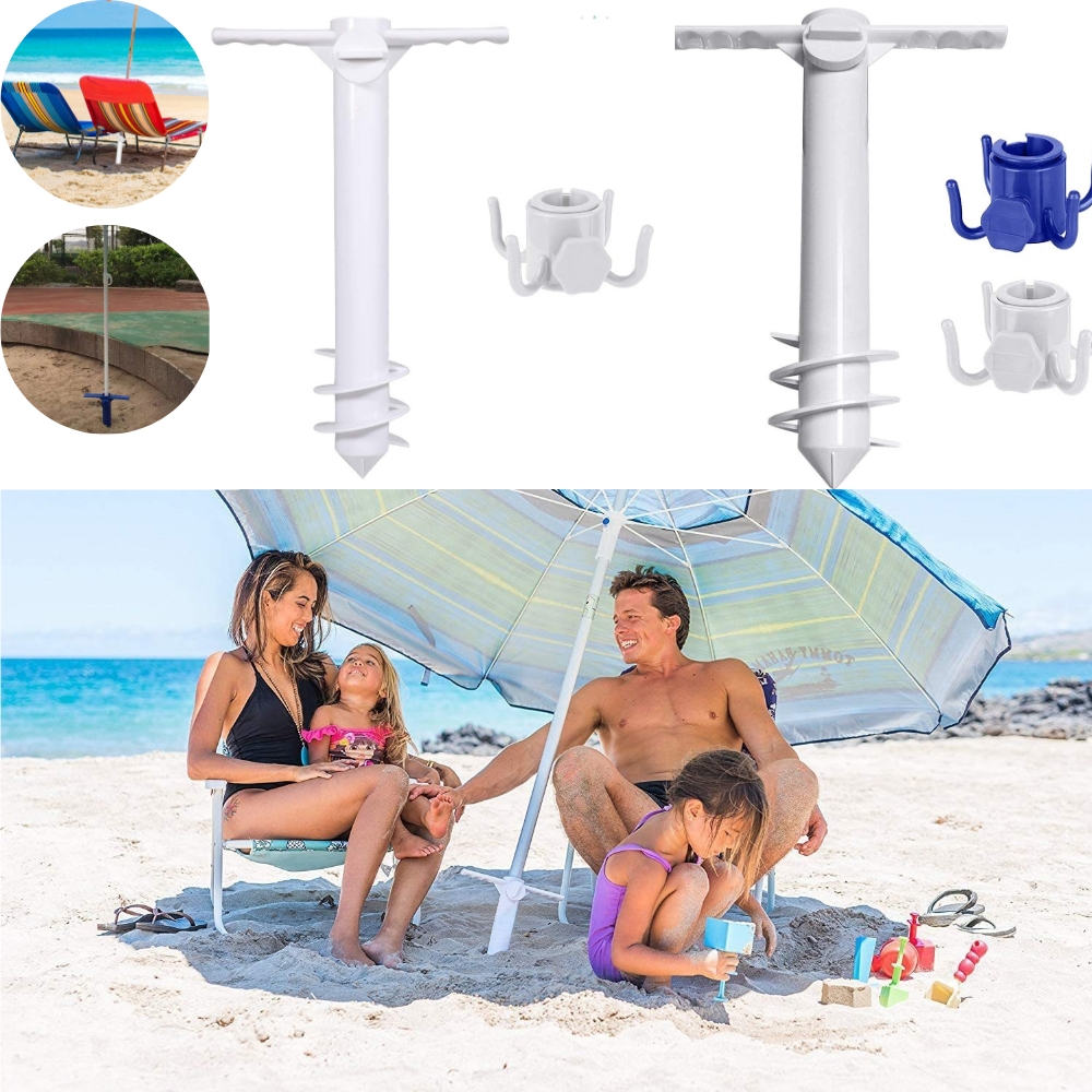 3/5 Spin Beach Umbrella Stand  - Outdoor Furniture With Umbrella ulasan dan harga