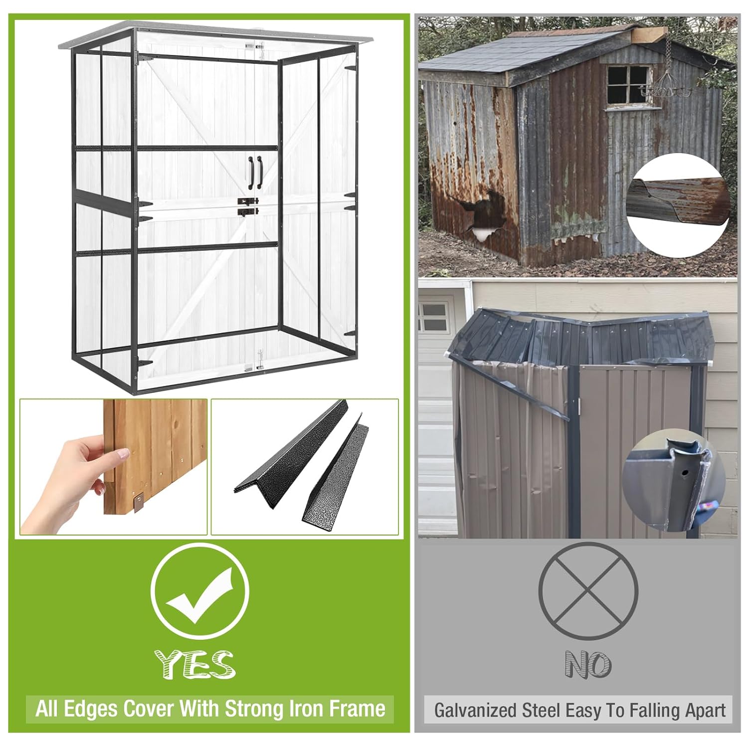 Outdoor Cabinet Storage Shed w - Outdoor Furniture Wooden ulasan dan harga