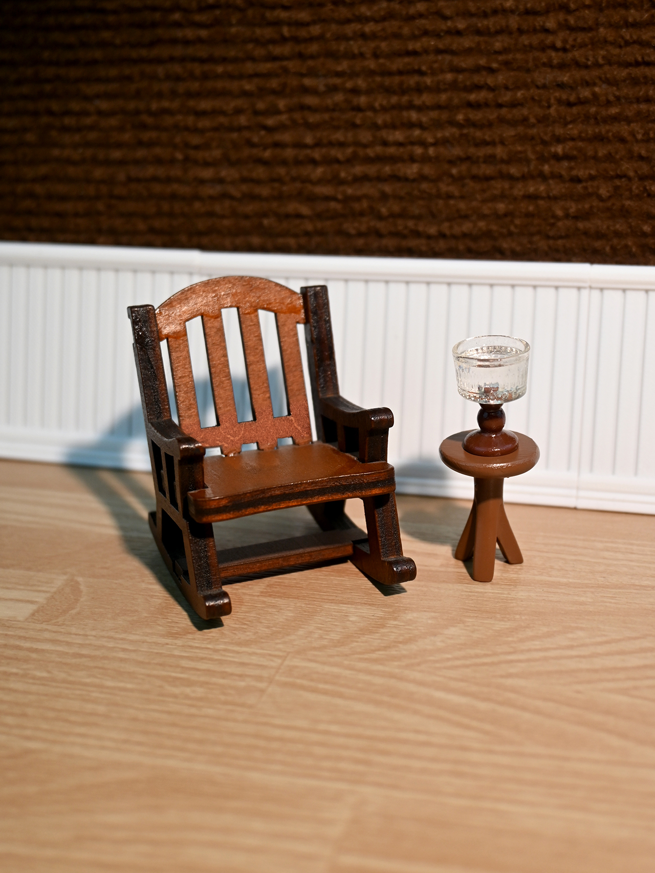 Miniature Rocking Chair, Minia - Outdoor Furniture Wooden ulasan dan harga