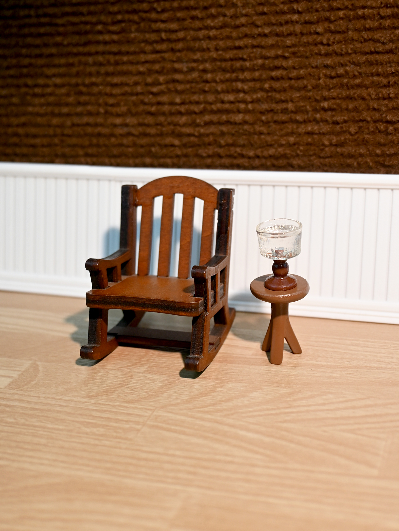 Miniature Rocking Chair, Minia - Outdoor Furniture Wooden ulasan dan harga