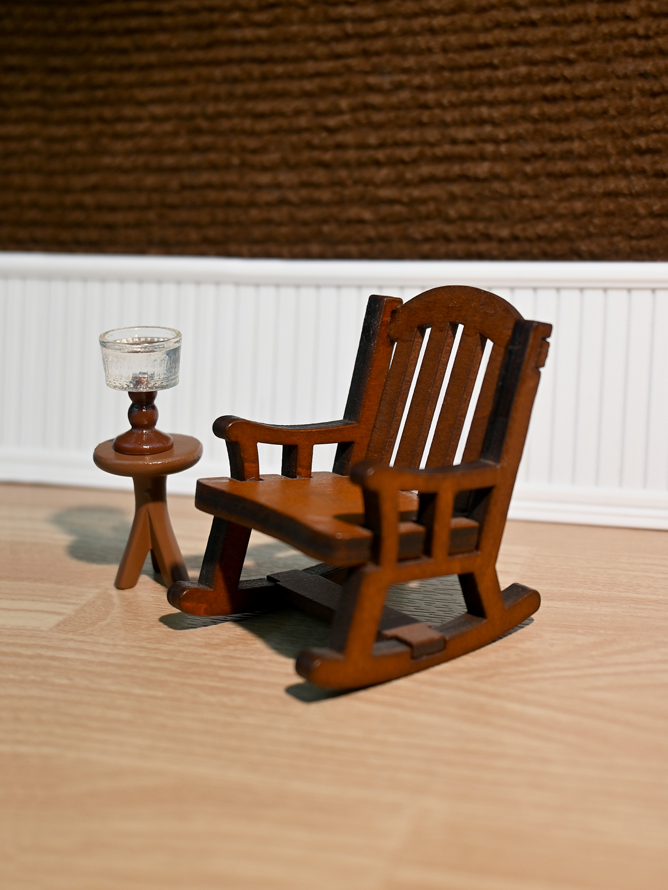 Miniature Rocking Chair, Minia - Outdoor Furniture Wooden ulasan dan harga