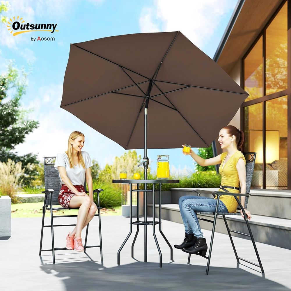 4 Piece Outdoor Patio Dining F - Outdoor Furniture With Umbrella ulasan dan harga