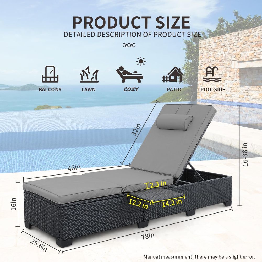 Outdoor Chaise Lounge Chairs f - Outdoor Furniture Recliner Set ulasan dan harga
